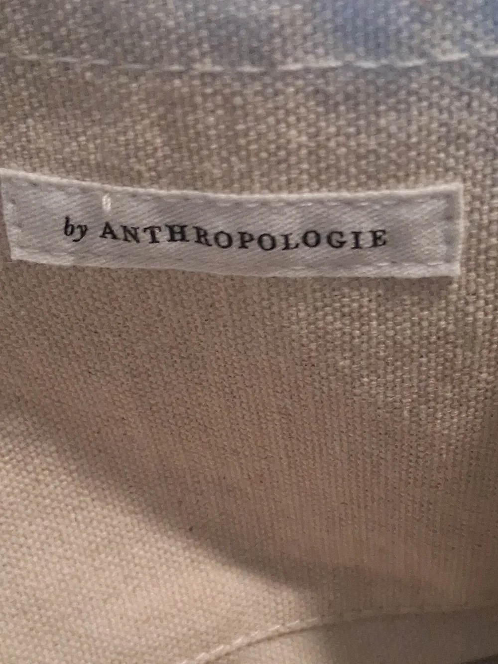 Anthropologie Large Black And Cream Boho Style Tote Bag